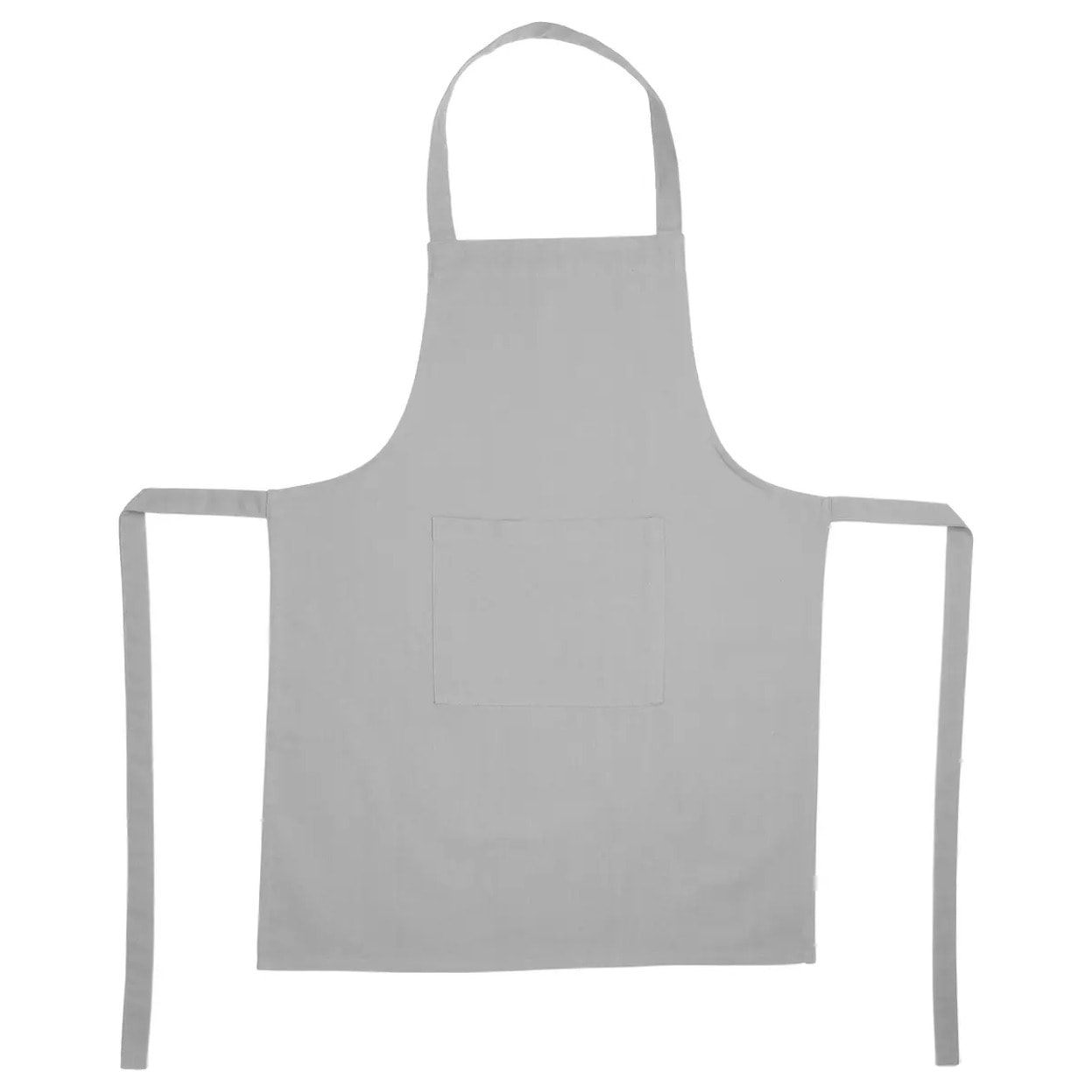 Tablier - coton - gris clair - 60x80 cm