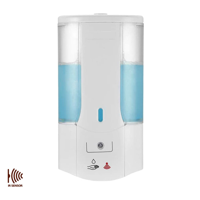 Dispensador automático infrarojos gel hidroalcohólico 450 ml pared