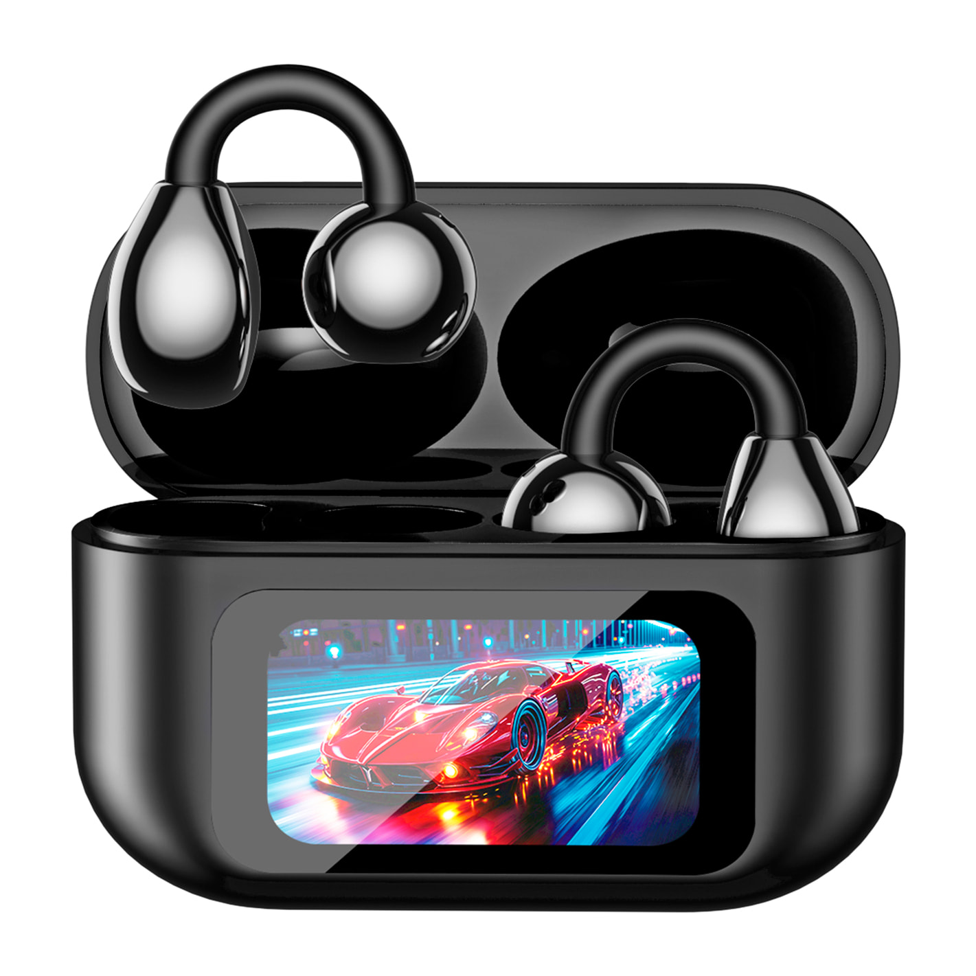 Auriculares deportivos TWS XG-42, bluetooth 6.0. Asistente inteligente con traducción en tiempo real y estación de carga inteligente multifunción con pantalla táctil.