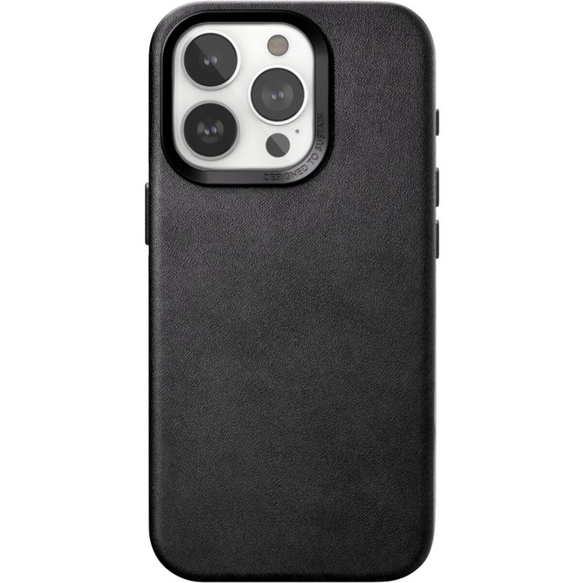 Coque WOODCESSORIES iPhone 15 Pro Cuir noir