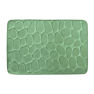 Tapis de bain Microfibre PEBBLE 50x80cm Vert Basil MSV