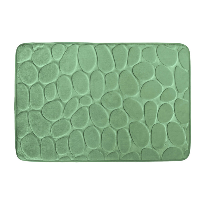 Tapis de bain Microfibre PEBBLE 50x80cm Vert Basil MSV