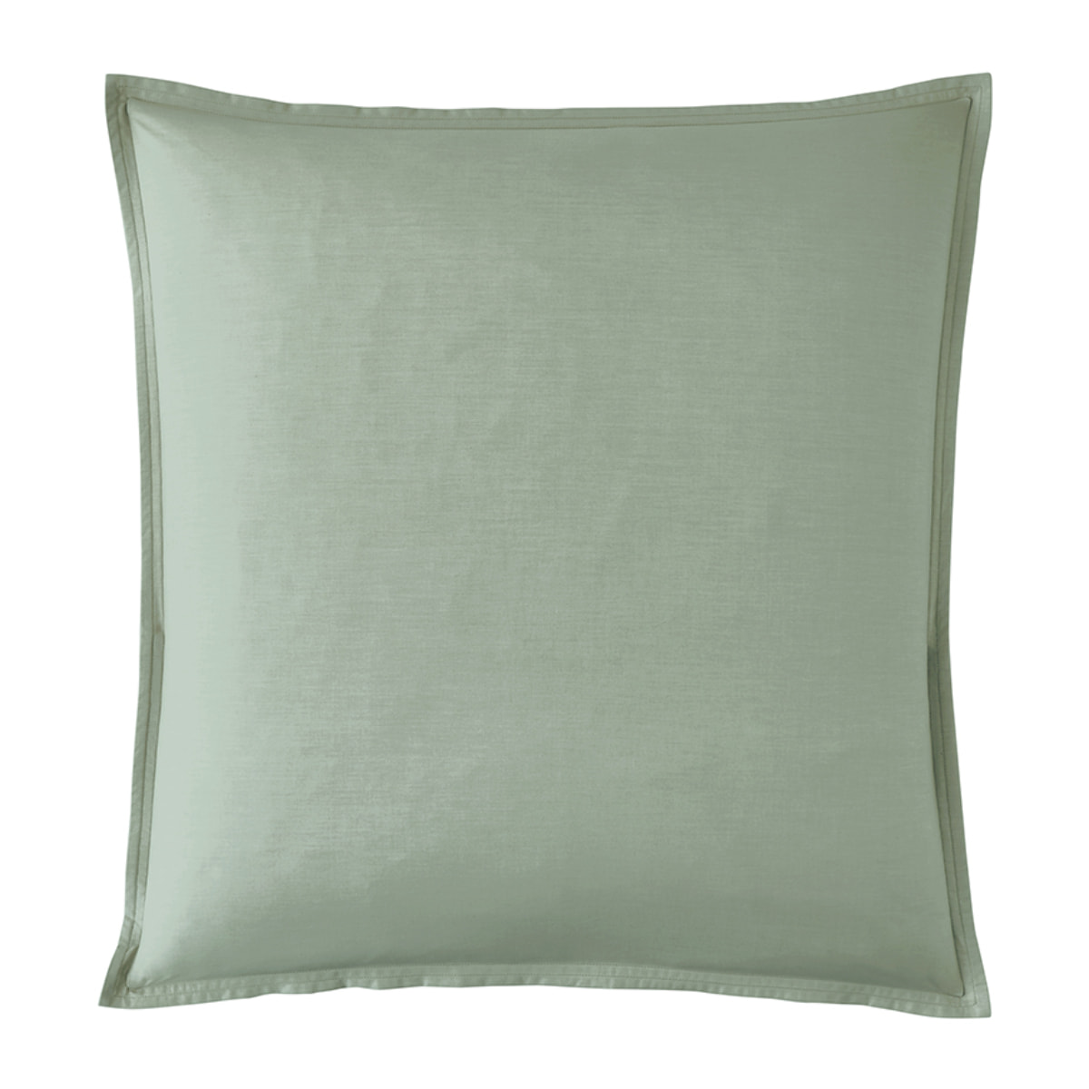 Taie d'oreiller unie en percale de coton , PREMIÈRE, Vert sauge