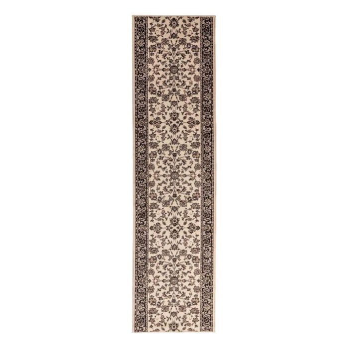 Tapis SILO motif traditionnel oriental beige et noir