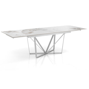 Tomasucci Table extensible SPINNE ONICE MARBRE