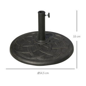 Base de Sombrilla de Resina 57x35cm Bronce