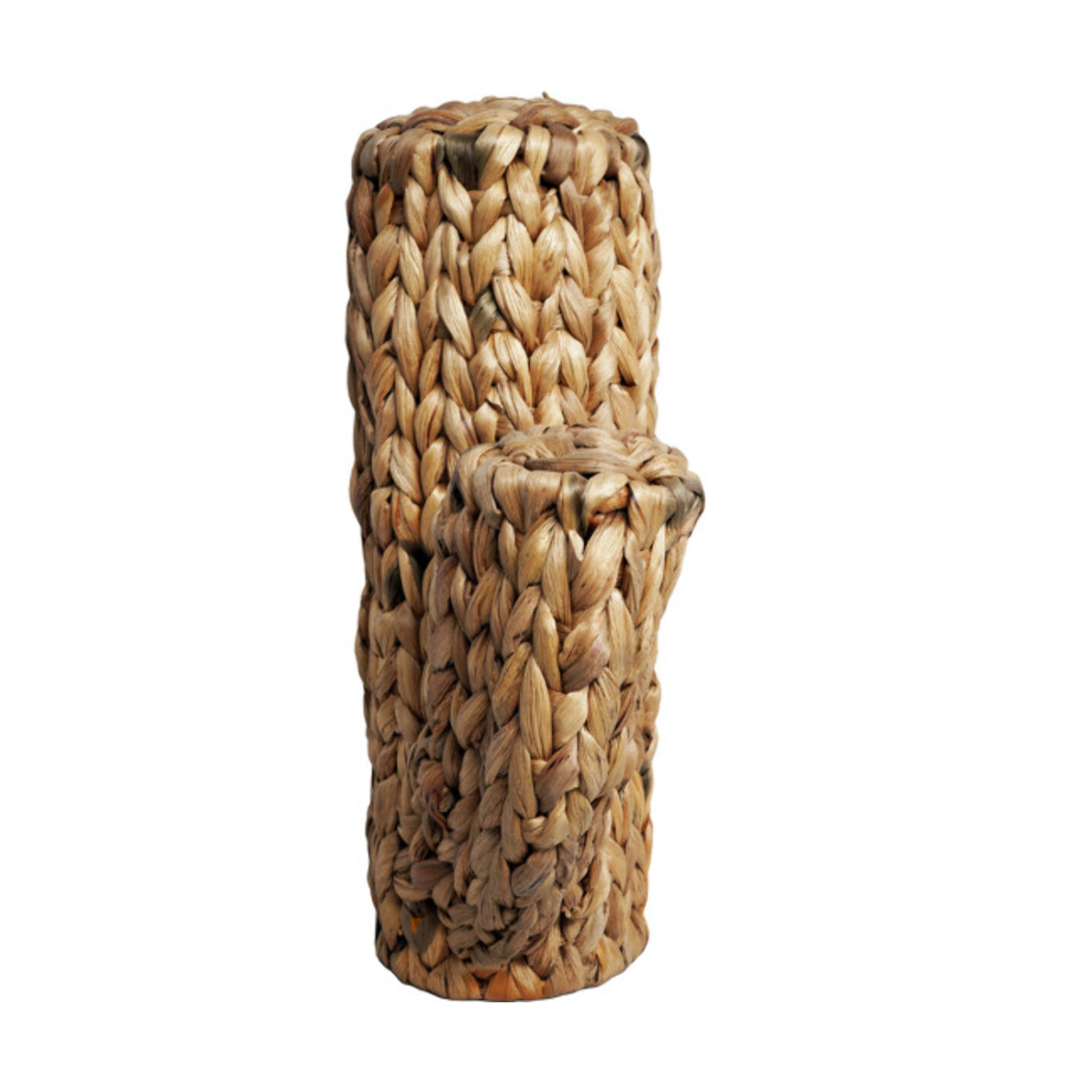 Cactus décoratif H. 32 cm tressé en jacinthe d’eau – Gaby