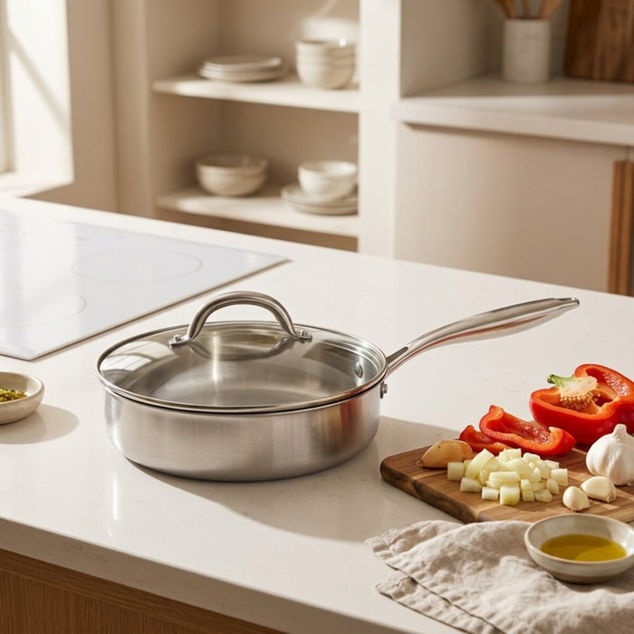 Sauteuse en inox 18/10 Triply Fackelmann Vita3