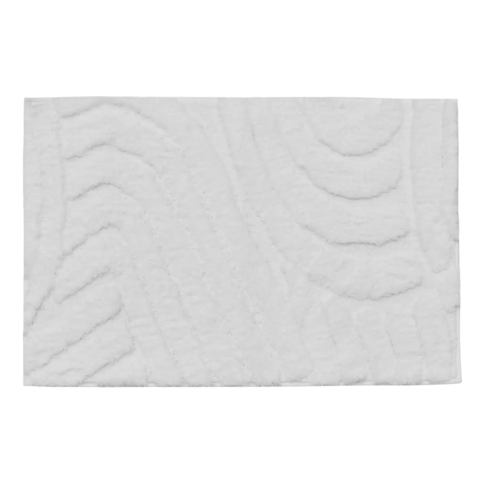 Tapis de bain Cloudy 75x50cm blanc