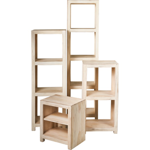 ETAGERE 2 RIPIANI WHITE WASH - misura: 50X35X100 cm