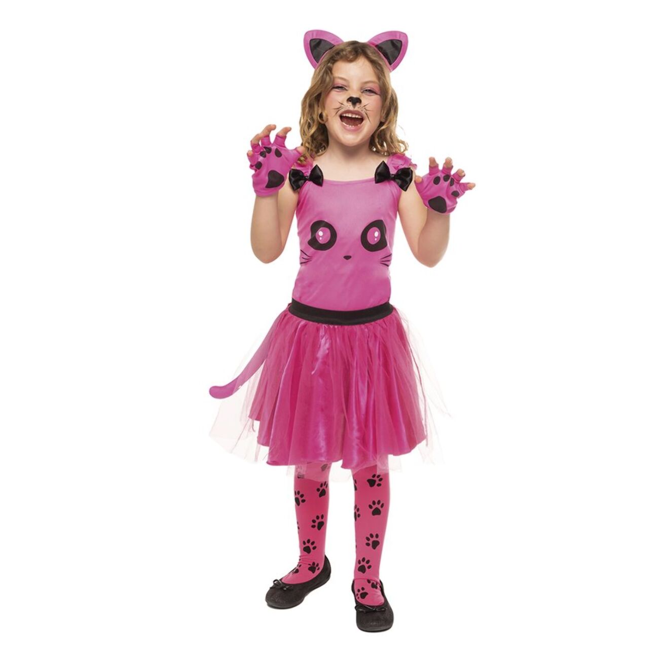 DISFRAZ GATITA ROSA INF