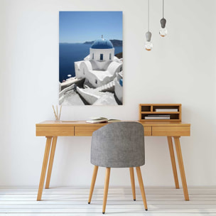 Tableau dôme bleu santorin Tableau alu Dibond