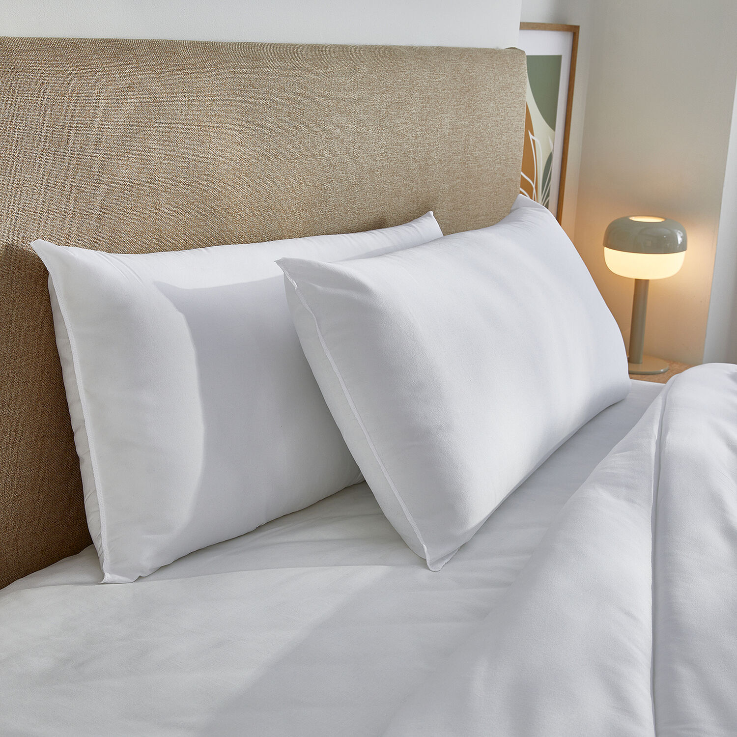 Almohada de Fibra | Dermoprotectora con Aloe Vera | Firmeza Baja | Transpirable |