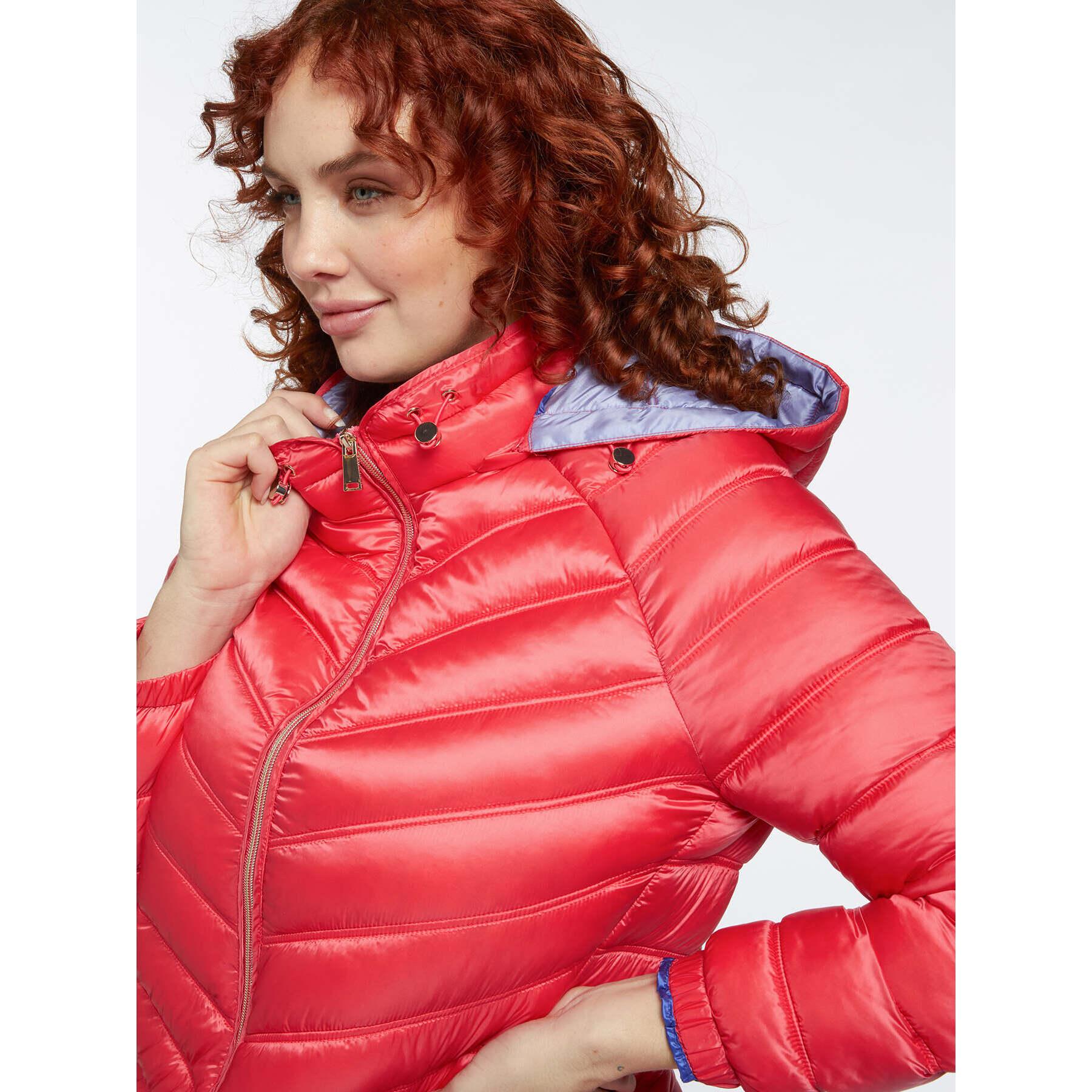 Fiorella Rubino - Piumino bicolore lightweight in Sorona® Aura - Rosso