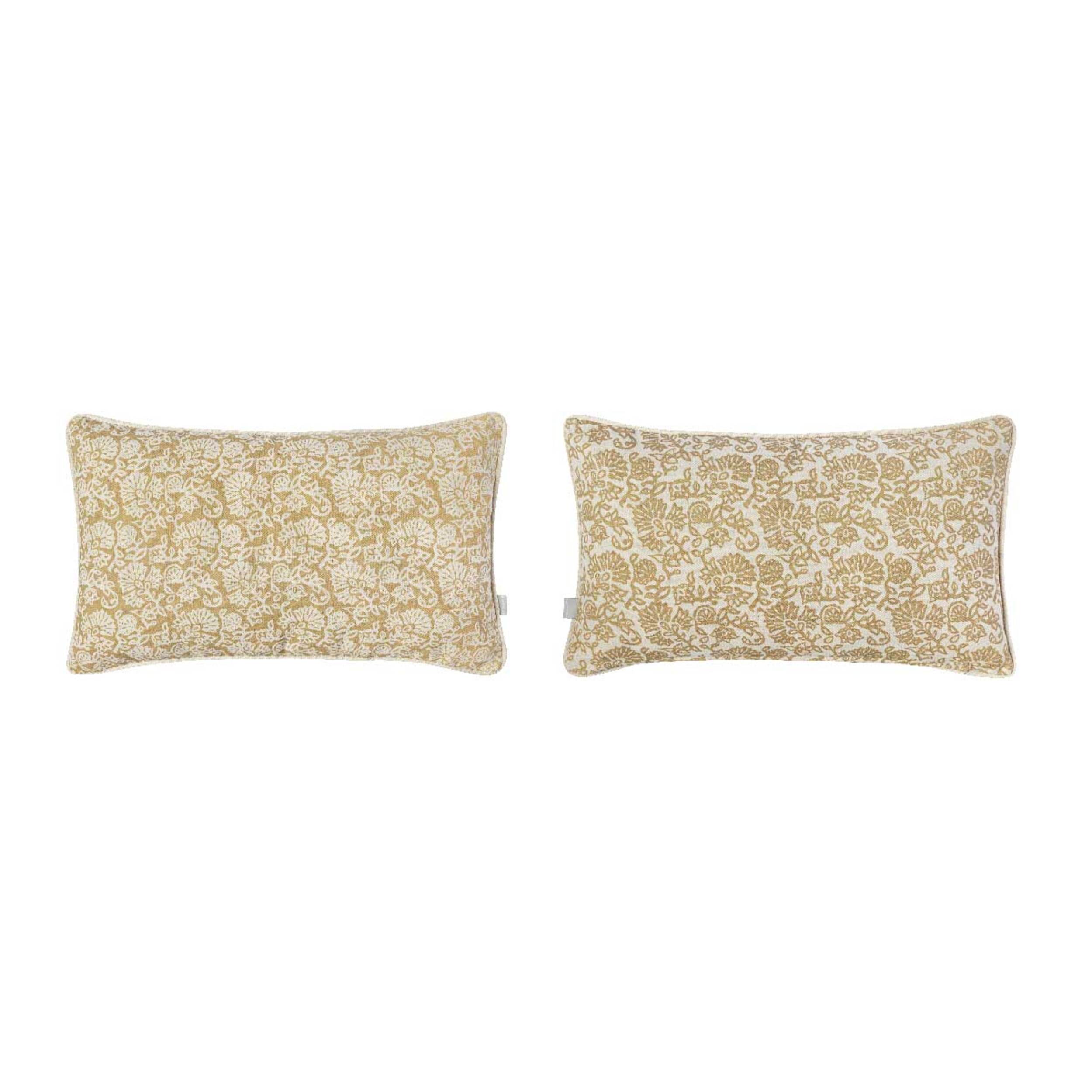 Lot de 2 housses de coussin en coton HARRISON 30x50 cm . Plusieurs colours disponibles.