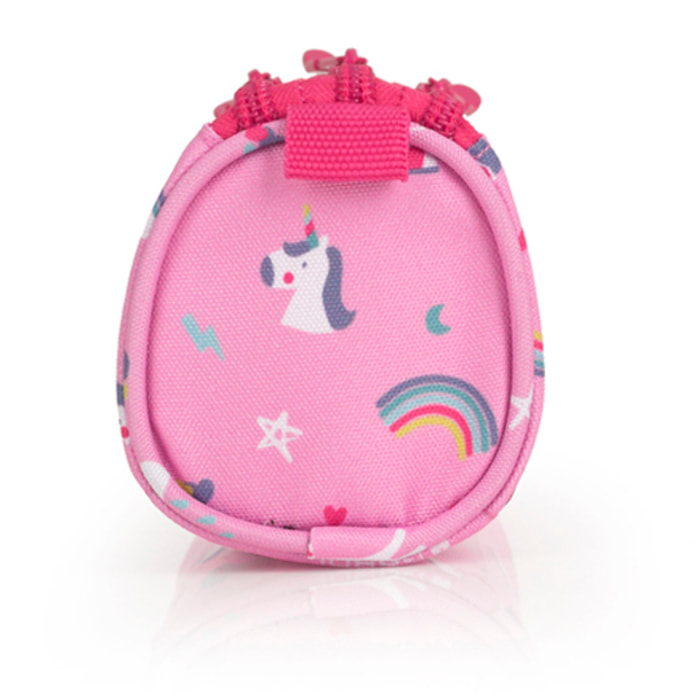 Estuche triple Gabol RAINBOW con unicornio y resistente al agua