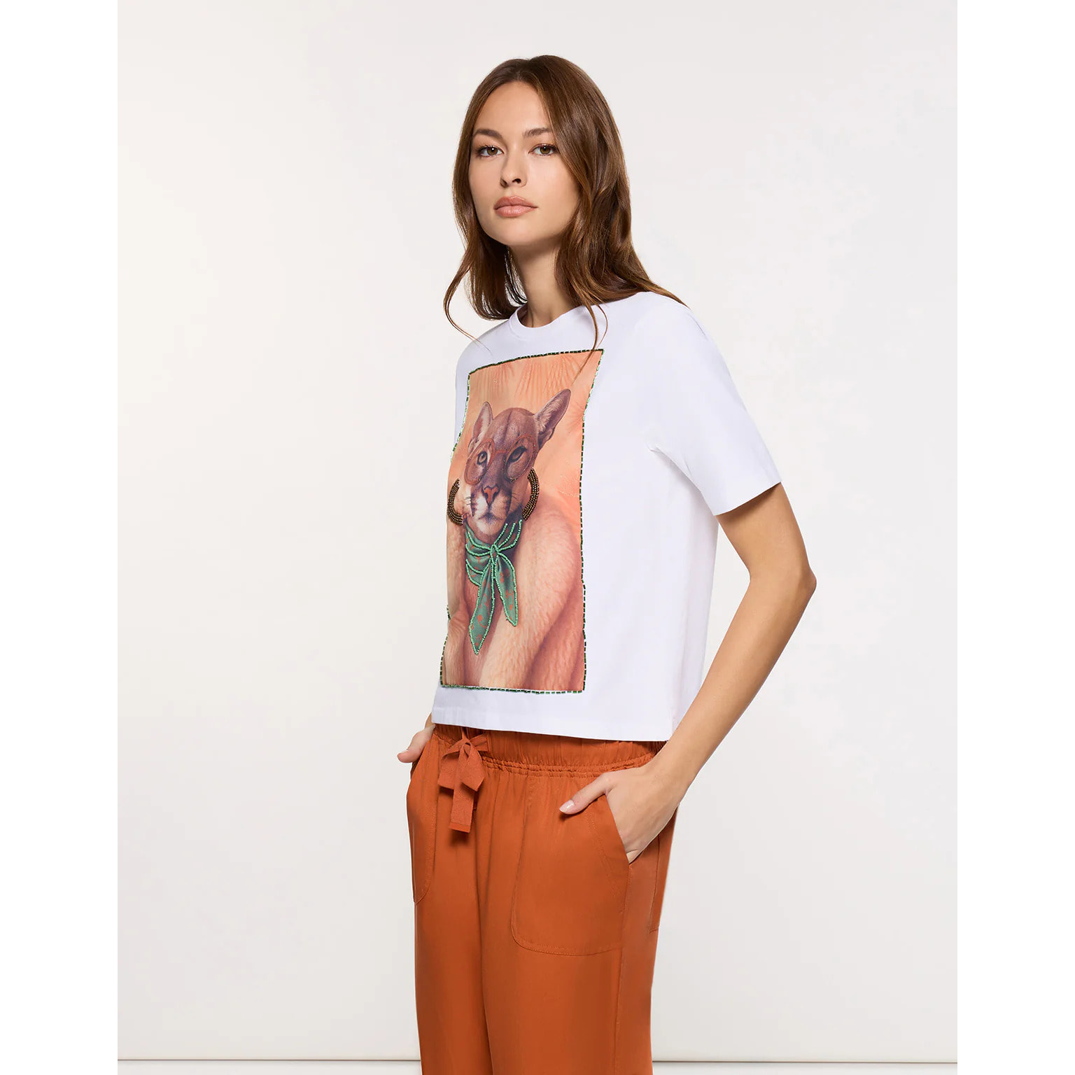 Camiseta Manga Corta Blanco - Tigralax