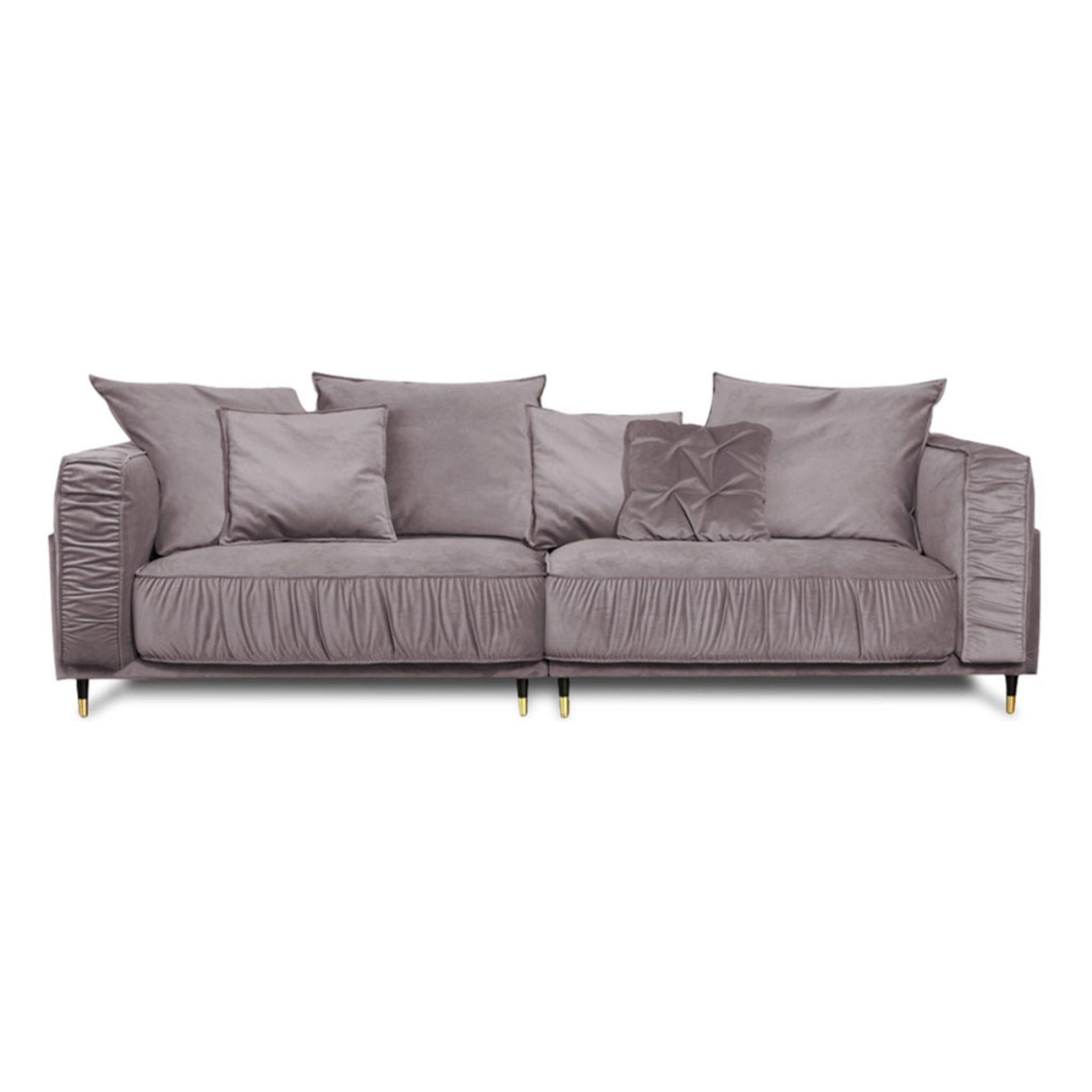 Canapé Droit Velours Fiorenzo - 4 places