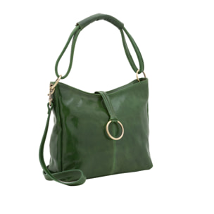 Borsa a spalla  da donna In Vera pelle Made in Italy 29x32x11 cm