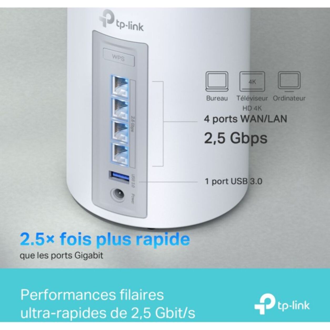 Routeur Wifi TP-LINK Mesh Deco BE65(1-pack)
