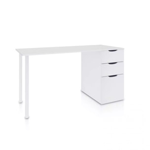 Mesa de escritorio Luma Blanco Artik (Blanco Mate)