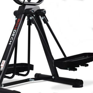 Cyclette biciclo per riabilitazione muscolare braccia e gambe con stepper e bande elastiche push-up modulare e regolabile.