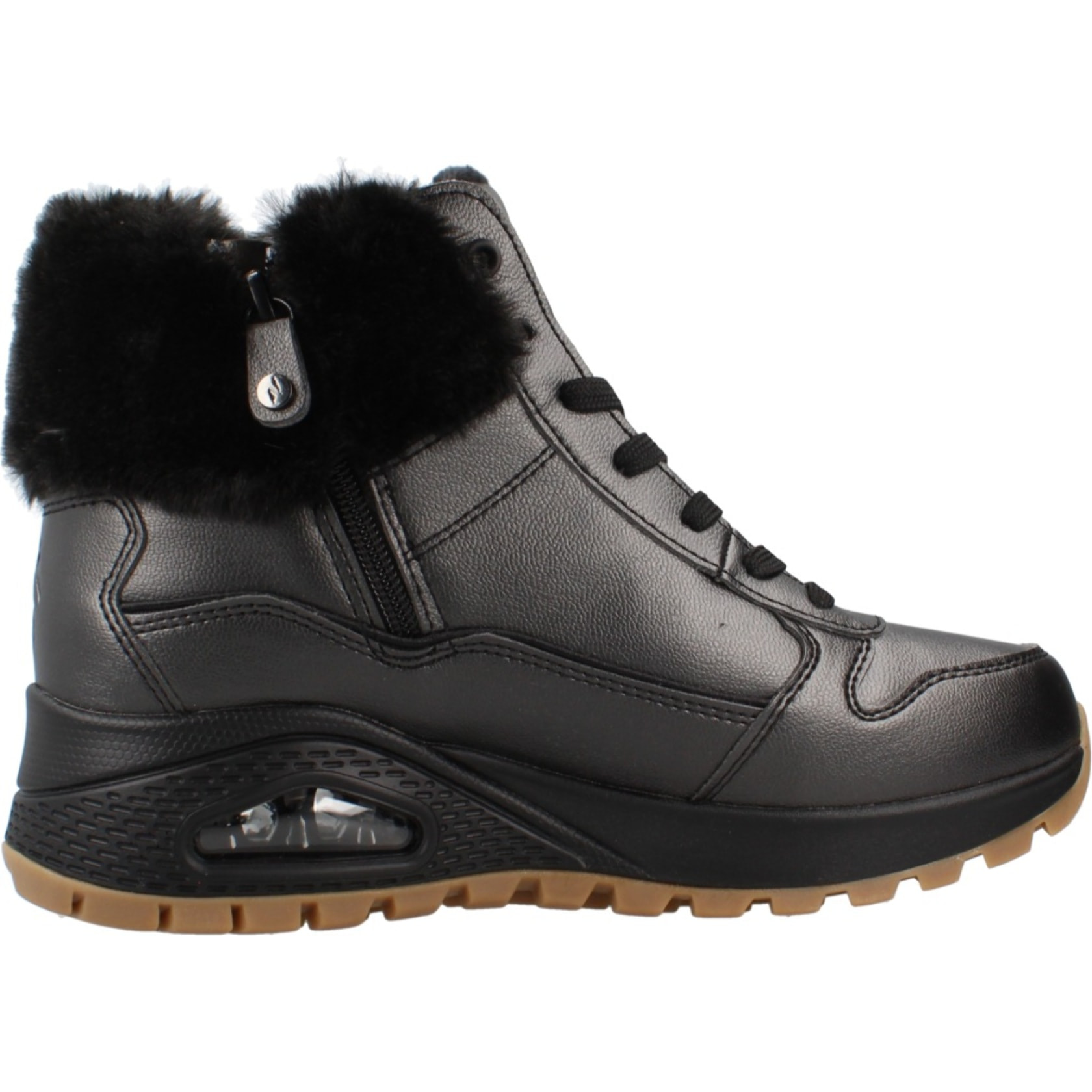Botines Mujer Uno Rugged Galactic Negro