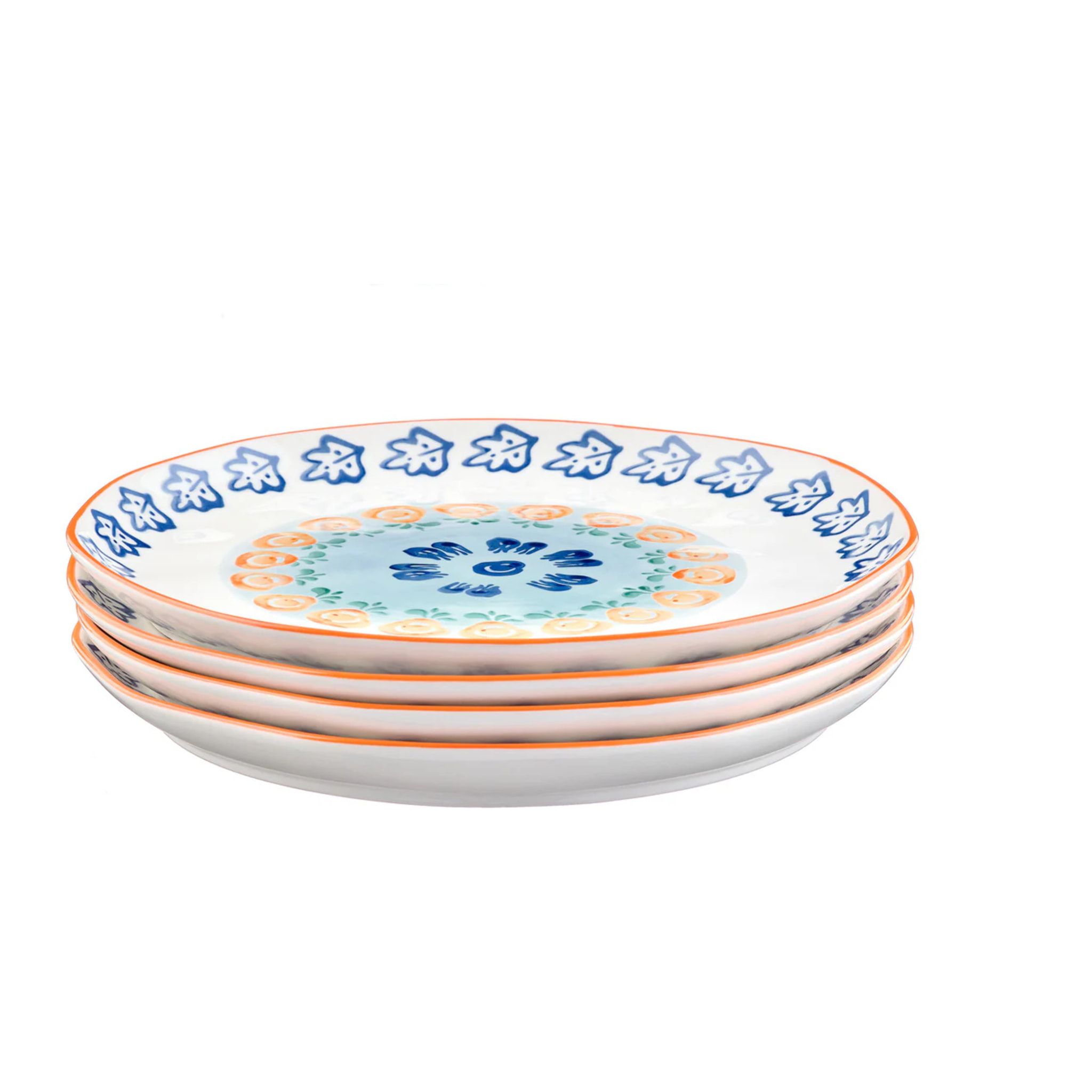 Assiette NAPOLI Ø27cm - 4 pièces - Agrume