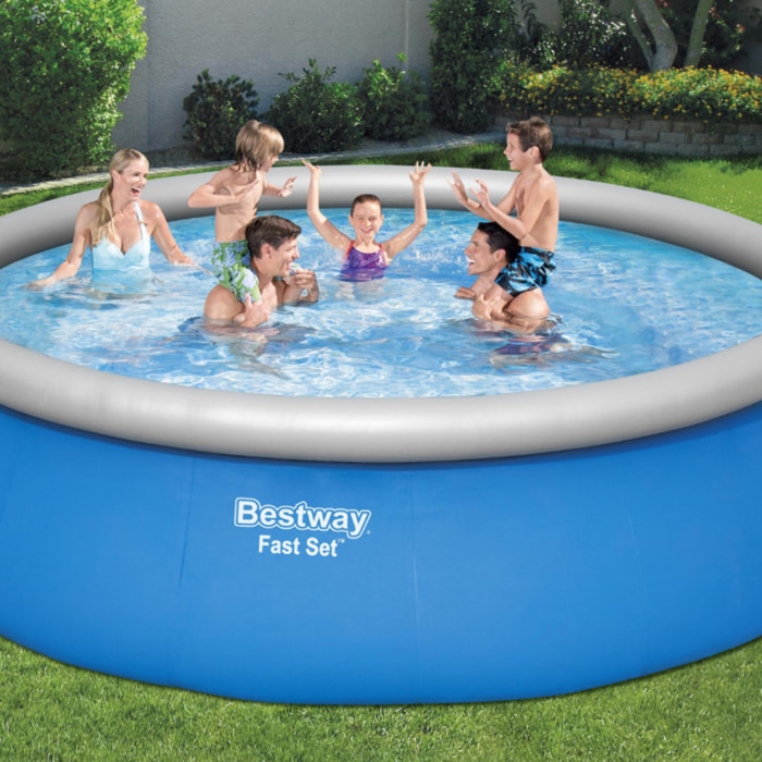 Bestway Piscine autoportante Ronde Fast Set 457 x 122 cm - Accessoire inclus