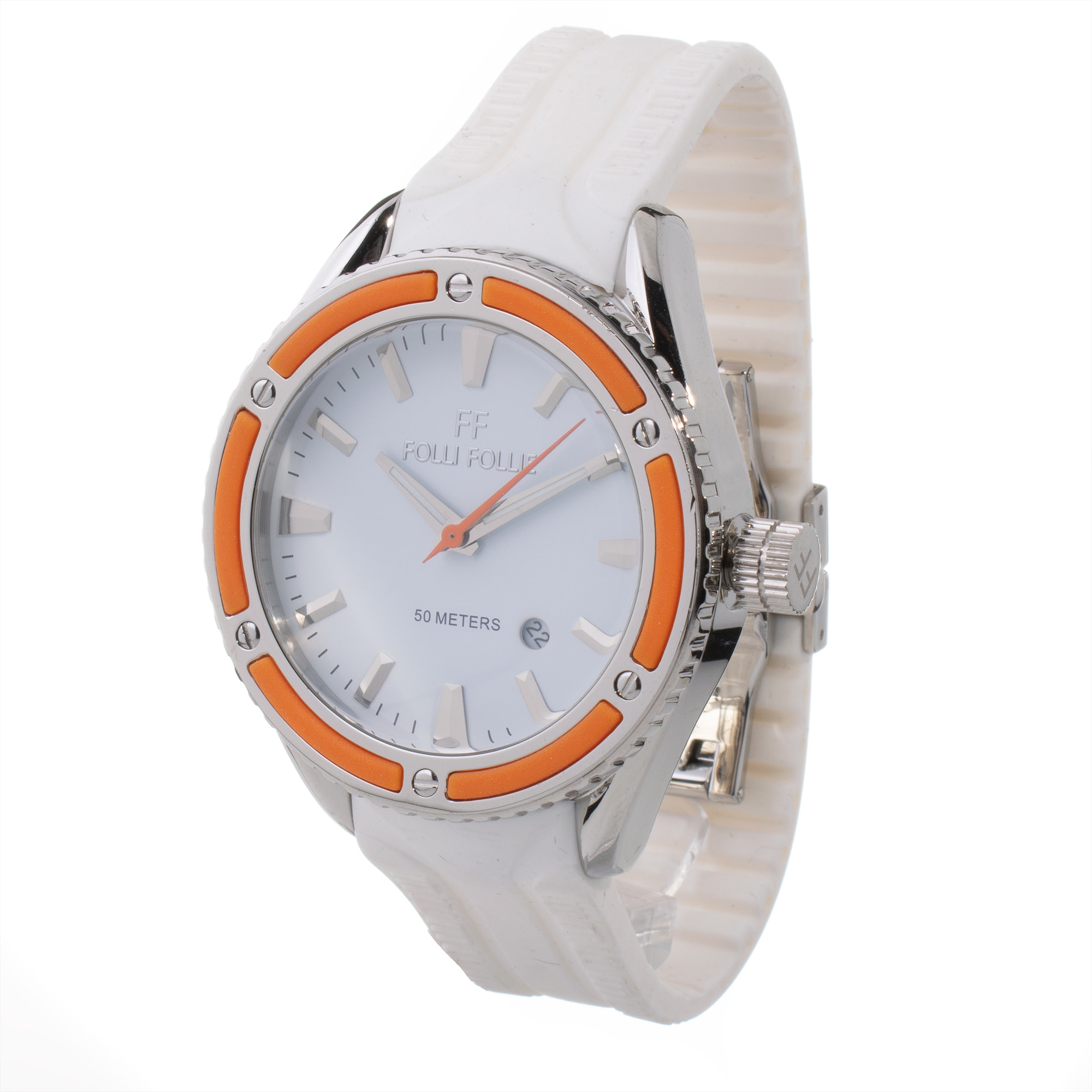 Reloj Folli Follie WF0T027ZDO Mujer Analogico Cuarzo con Correa de Silicona