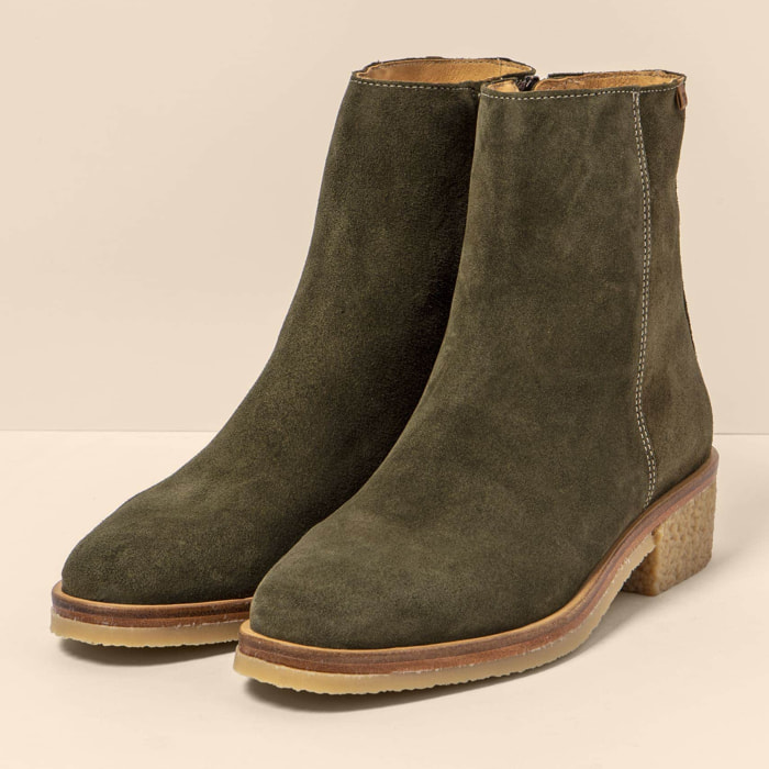 Botines con tacón N5940 SILK SUEDE FOREST / IRATI color Forest