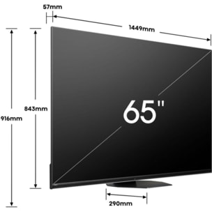 TV QLED HISENSE MiniLED 65U8NQ 2024