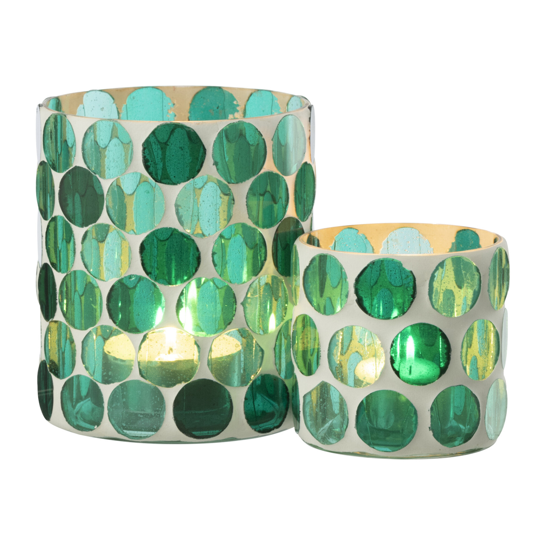 J-line Chandelier - verre - turquoise - small