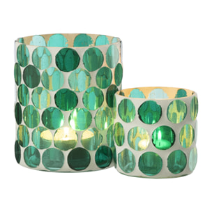 J-line Chandelier - verre - turquoise - small