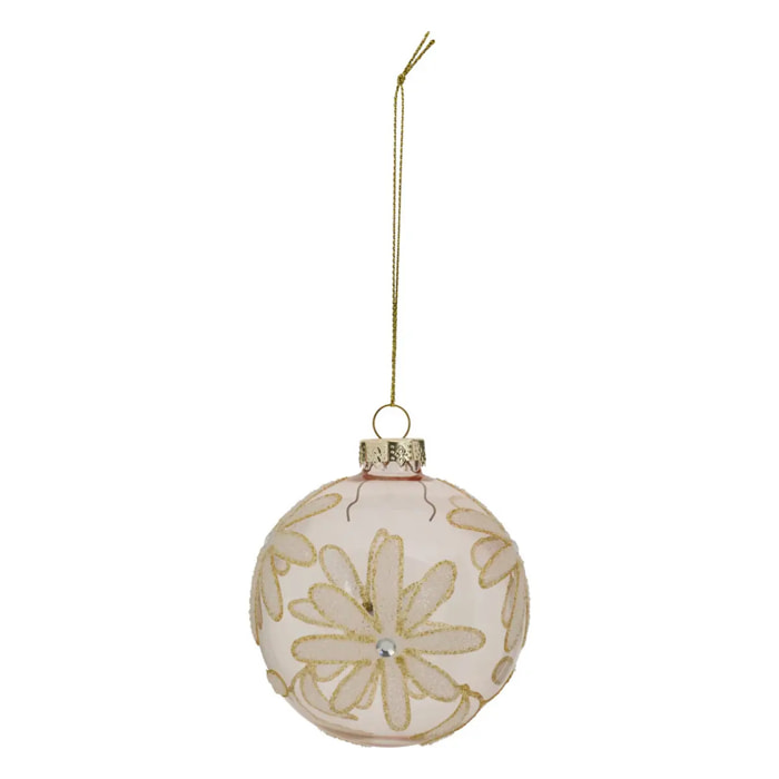 BDN VERRE 80MM MARGUERITE ROSE