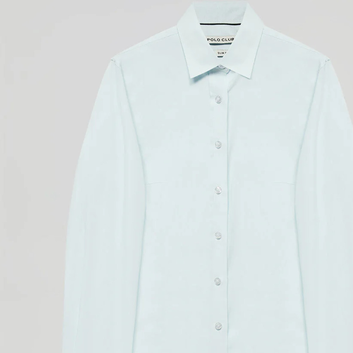Camisa oxford verde con logo bordado