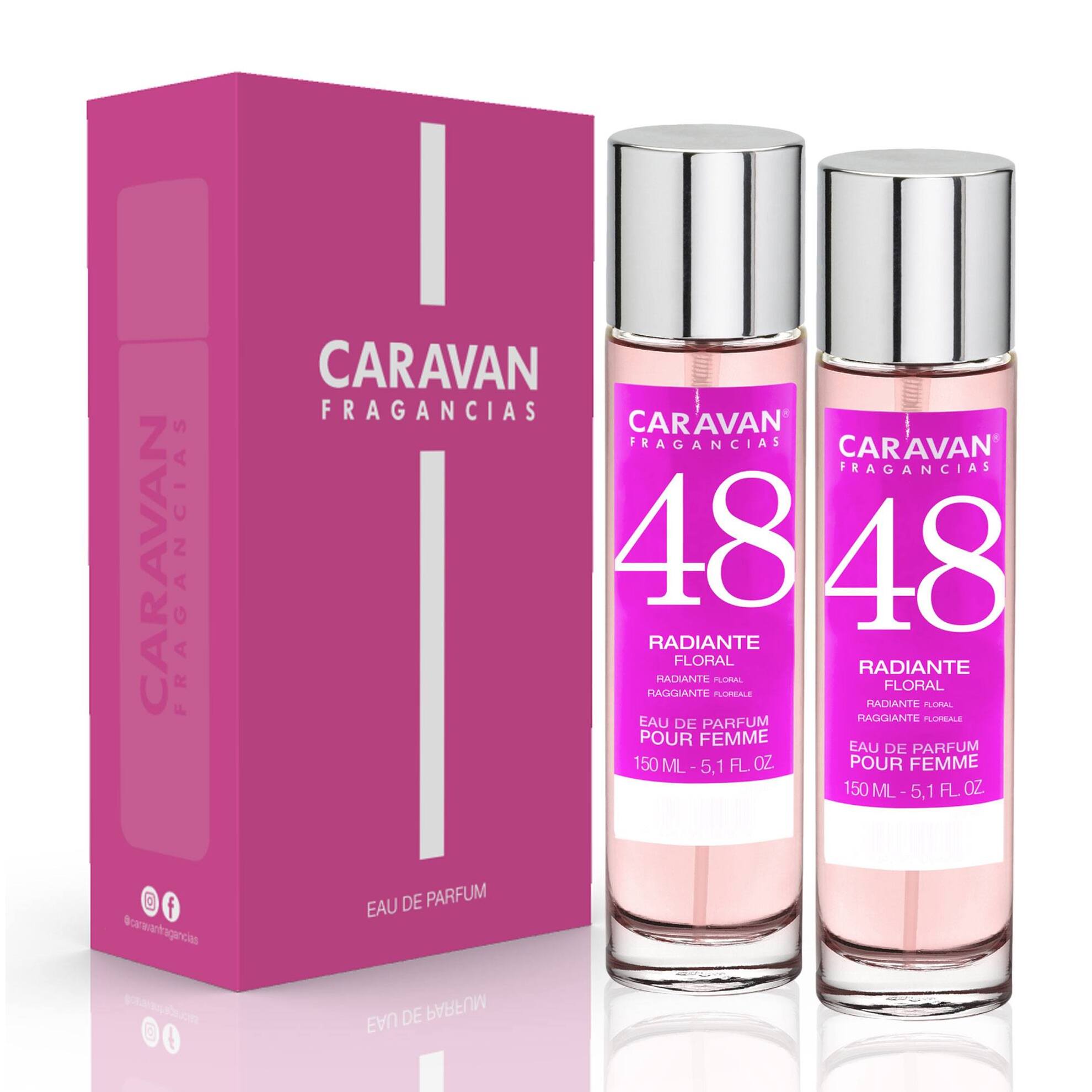 Caravan fragancias - caja de regalo con 2 perfumes nº48 de 150 ml, para mujer