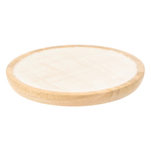 Assiette de présentation Ava ronde D.15cm blanc