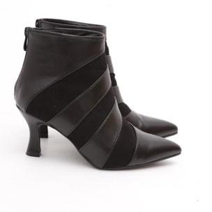 TRONCHETTO BASSO STRIPES NERO