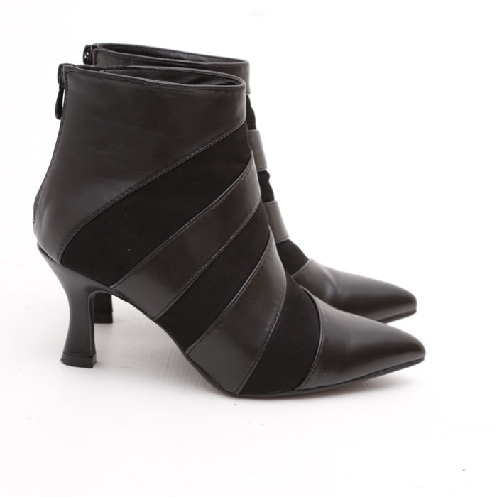 TRONCHETTO BASSO STRIPES NERO