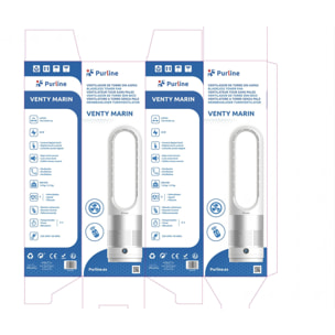 Ventilateur sans pale avec oscillation et 8 vitesses