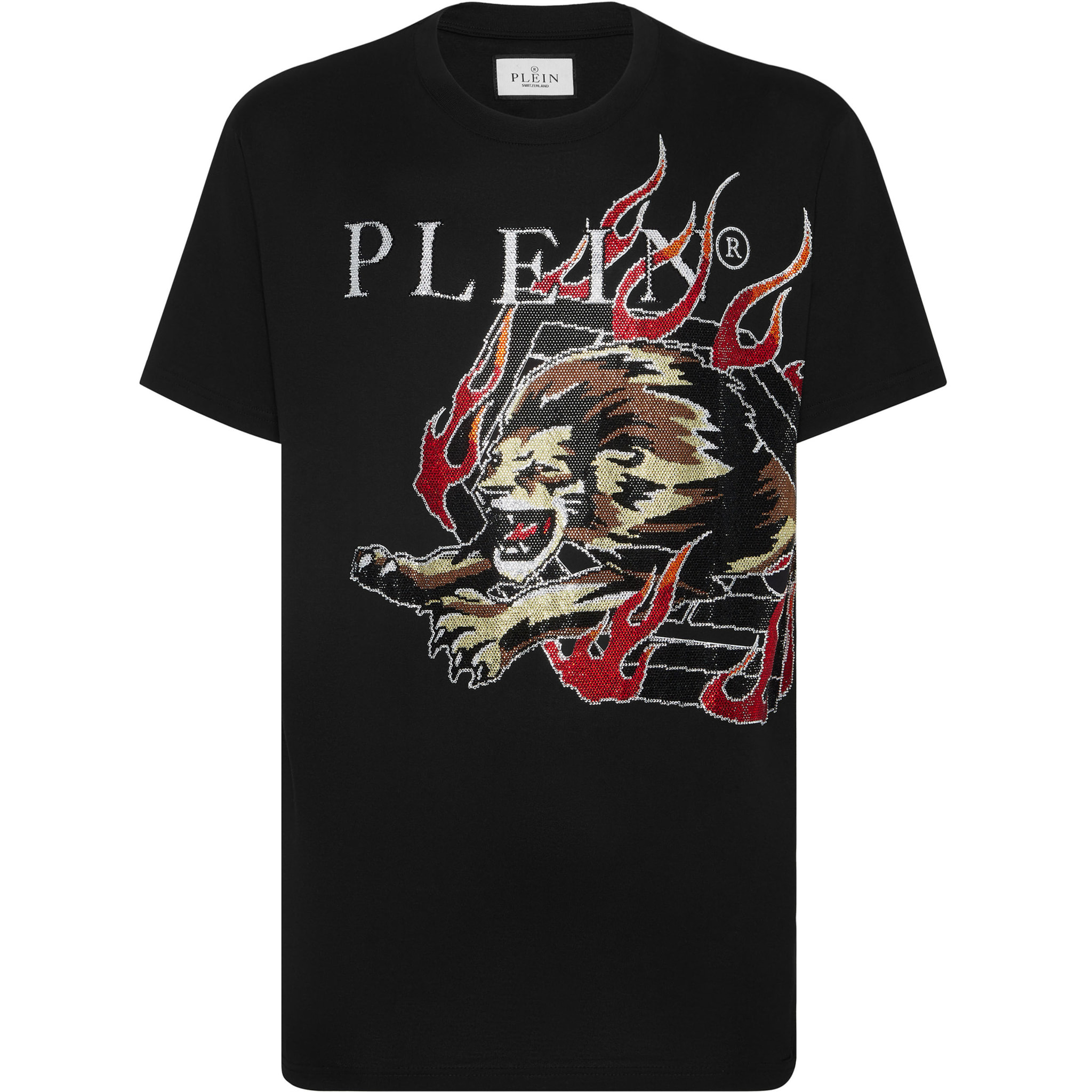 PHILIPP PLEIN Camiseta de cuello redondo LION