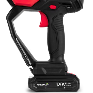 Motosierra de mano con batería de litio de 20V para poda con espada de 152mm, 6" - Greencut GSM200L