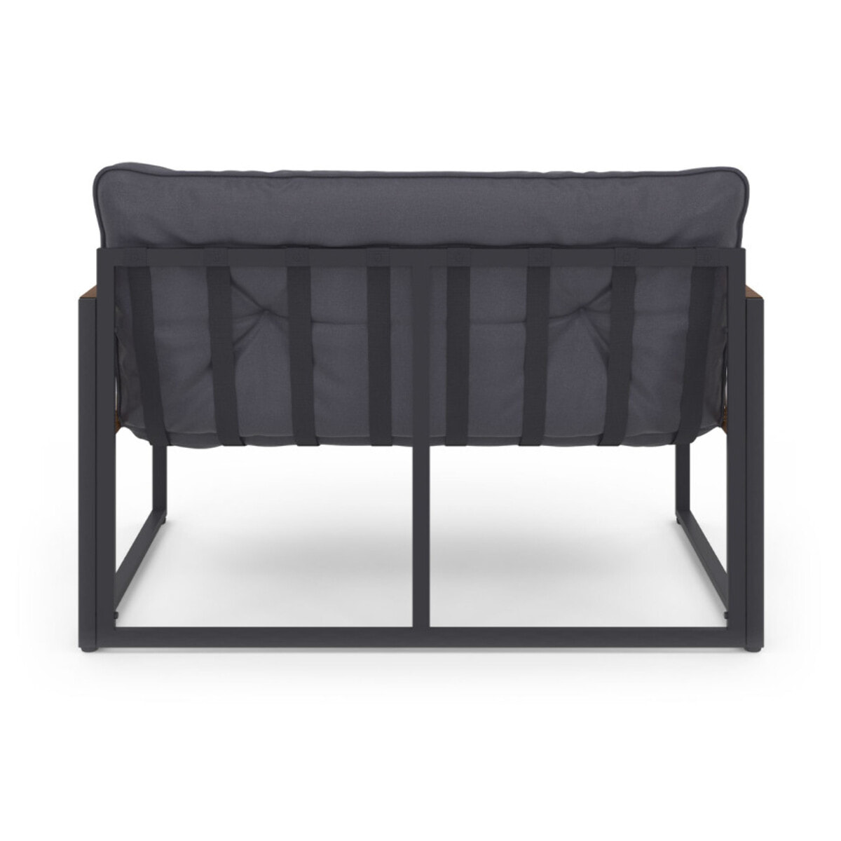 Salon de jardin Ozéa 4 places gris et cordage