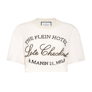 PHILIPP PLEIN T-Shirt Round Neck Ls CRYSTAL