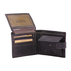 Portafoglio  da uomo In Vera pelle Made in Italy 10x12,5x3 cm