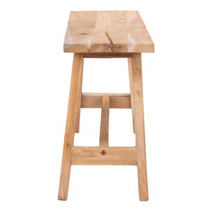 Panchina Barcelona in legno di teak naturale, 90 cm