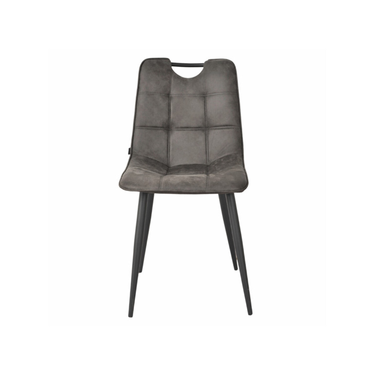 Chaise microfibre effet simili, poignée et pieds noirs - SPOOKY 2