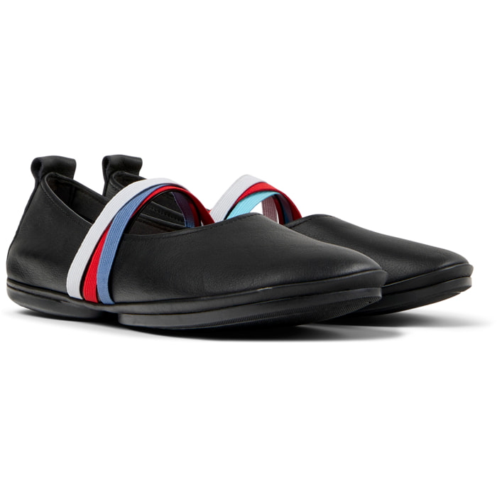 Bailarinas - CAMPER Right Nina Twins - Negro - Cuero liso