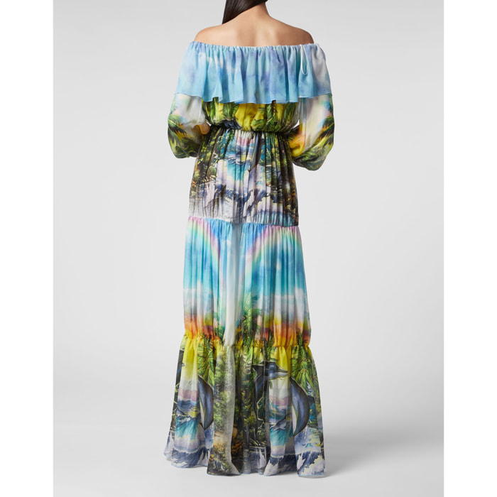 PHILIPP PLEIN Vestido largo HAWAII